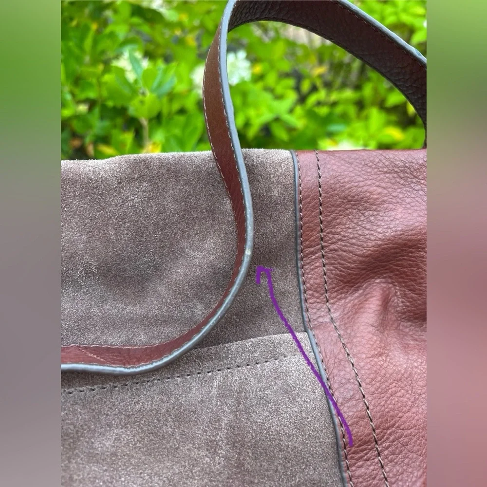 MAKOWSKY GIAMMA Hobo Shoulder Bag Genuine Suede/Leather Handbag,Designer - Picture 13 of 16